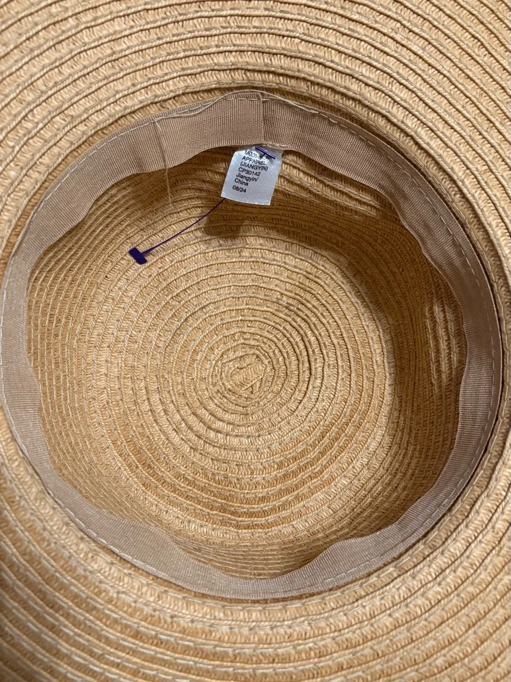 Max Studio Kids Tan Straw Sun Hat